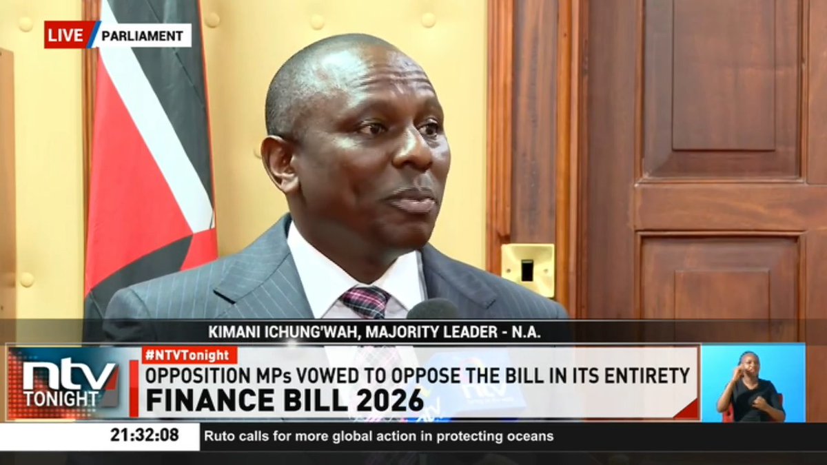 National Assembly has passed the Finance Bill 2026 with amendments. 122 MPs voted in favour while 40 against. MP Kimani Ichung'wah: This is a victory for the people of Kenya. #NTVTonight Ben Kitili David Muthoka