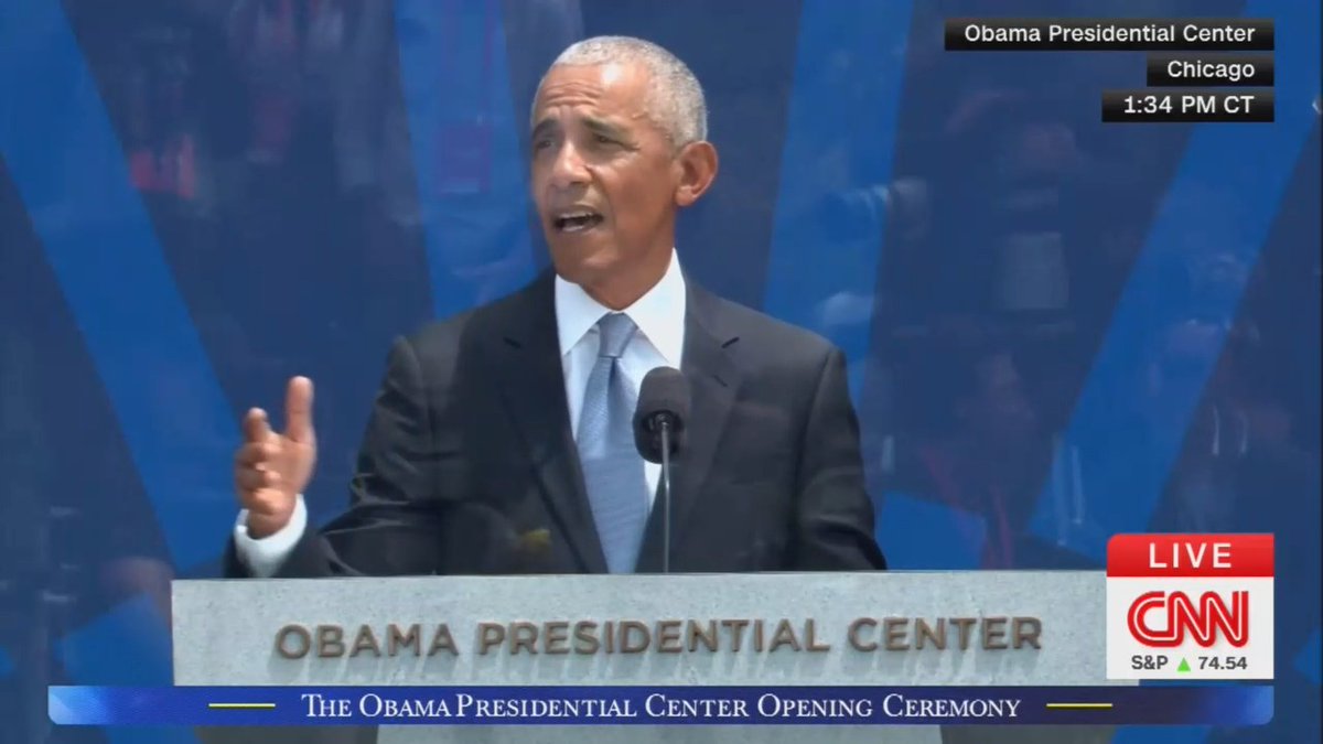 Obama praises Minnesota ICE protesters: I see America in people in the Twin Cities who braved frigid temperatures, risked their own safety, standing shoulder to shoulder to look out for their neighbors and sometimes look out for strangers because they knew that was the right thing to do.