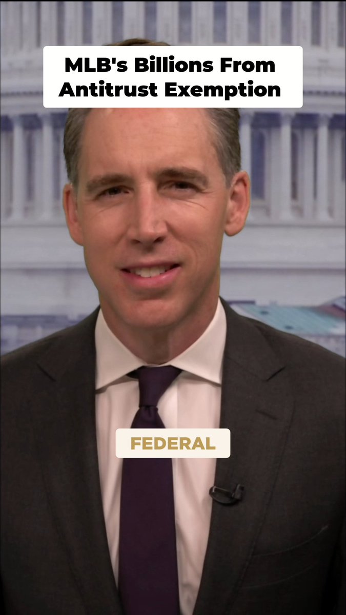 Major League Baseball should not benefit from an exclusion of antitrust laws, especially after the league’s recent religious discrimination against numerous players this week, Sen, Josh Hawley, R-Missouri, told The Lion in an interview. “Major League Baseball gets a special sweetheart deal that no other sport gets, and no other business gets. They are exempt from the antitrust laws. That is worth billions of dollars to Major League Baseball every year. It was created by the Supreme Court year and years ago. Frankly, I think it's wrong,” Hawley said. Antitrust laws of the federal government exist to break up and prevent monopolies in various businesses, industries and sports throughout the country. MLB is the only sport association exempt from these laws, and Hawley says they are abusing their privilege. “I think we ought to reverse it,” he said. “Given the way they're choosing to use this enormous power to punish people of faith while they force them to wear political messages and endorse political messages that are truly controversial, they don't agree with. I just think it's outrageous.” Josh Hawley