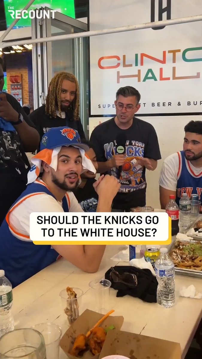 “I would hope, them being leaders, they would want to represent New York well.” We met up with some Knicks fans celebrating their championship to see how they would feel about the team going to the White House. No NBA team has visited the White House during a Trump presidency.