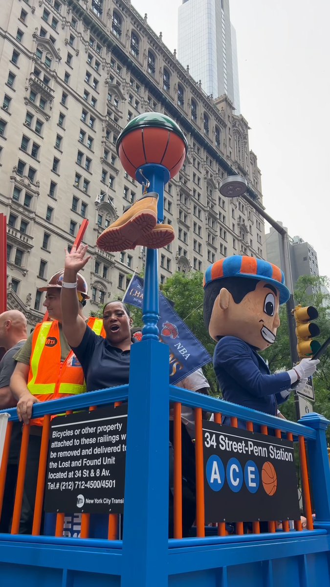 Honored to be a part of today's Knicks Championship Parade! From The Garden to Champions Way, we've loved celebrating this historic NEW YORK KNICKS win with all of New York City. Go NY, Go NY, Go!