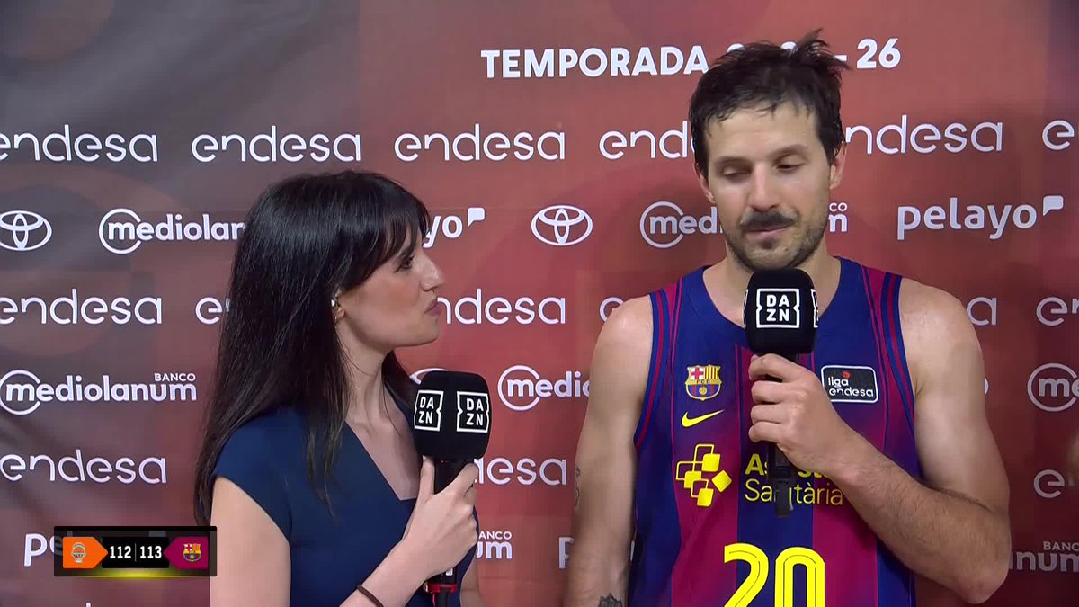 🎙️ "Es una final. No se juegan finales todos los días, no se juegan finales cada año. Para mí, esta final es una muestra de que el Barça Basket va a seguir creciendo" Nicolas Laprovittola y la importancia de esta VICTORIA. 📺 DAZN España | #PlayoffLigaEndesa