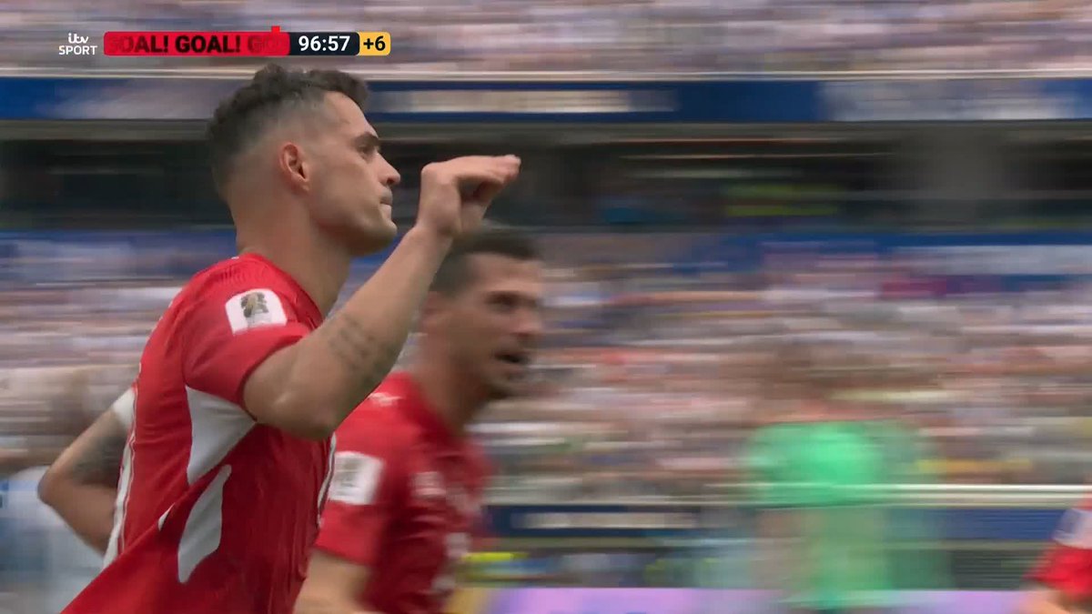 Granit Xhaka was an absolute class above the rest in Switzerlandโs 4-1 win over Bosnia Man-of-match becomes first Sunderland player to score at #FifaWorldCup, had most touches (116) of any player to totally dictate the game Master at work ๐จ๐ญ #SAFC