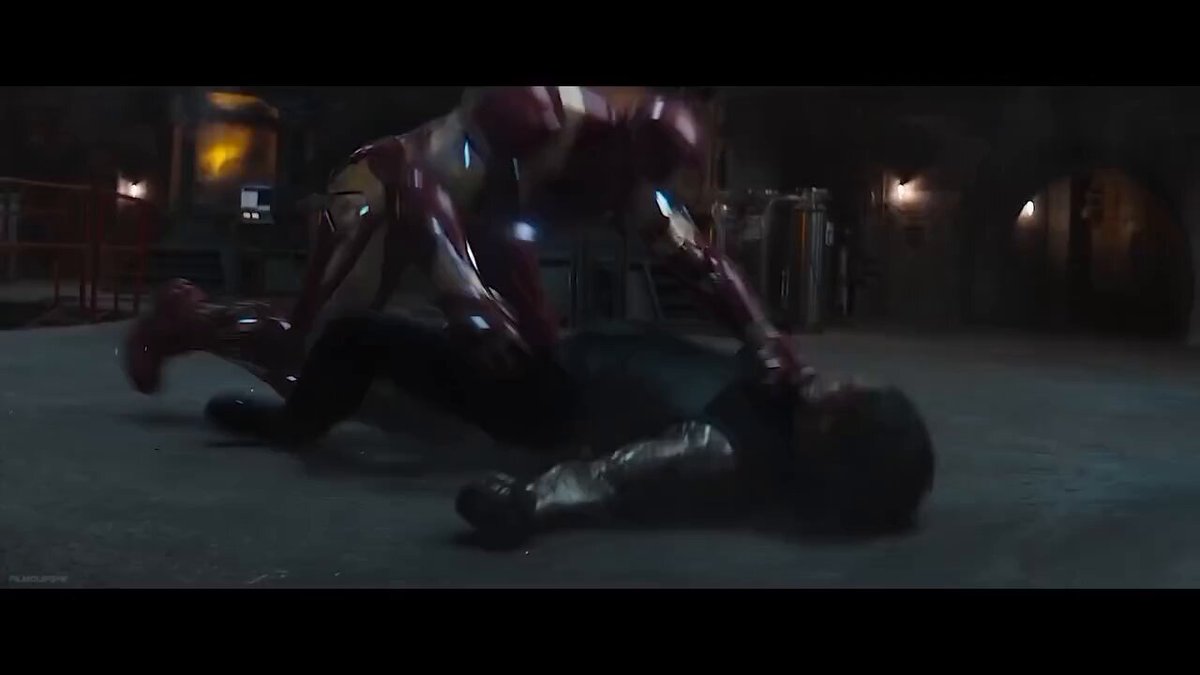 Iron Man vs Captain America &amp; Bucky final fight scene. 🎬Captain America Civil War (2016).