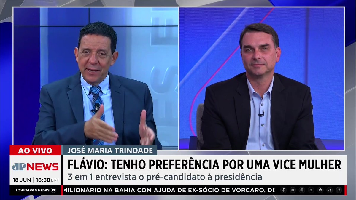 🚨AGORA - Flávio Bolsonaro diz que está aguardando o pronunciamento de Hugo Motta e Alcolumbre sobre envolvimento com Vorcaro “Nesse caso, especificamente, o usual, o comum tem sido esse pedaço da PF fazer vazamentos seletivos.”