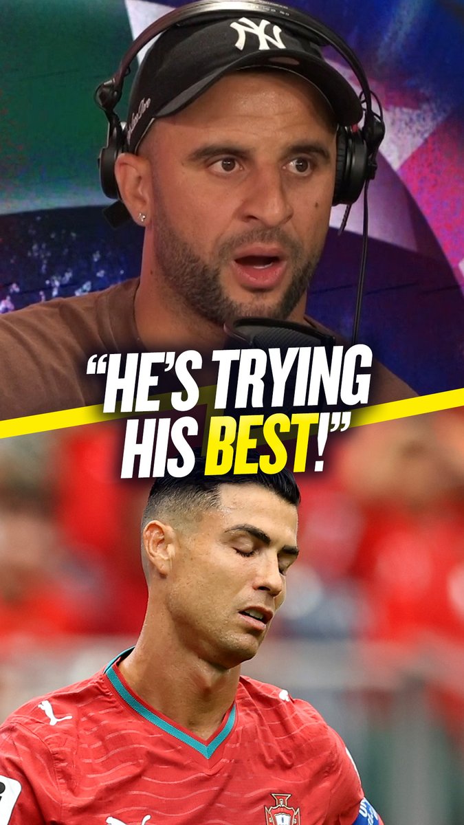 💪 "He's trying his best." ✅ "I believe he's earned the right to do what he wants." Kyle Walker defends Cristiano Ronaldo amid criticism of his World Cup performance for Portugal 🇵🇹