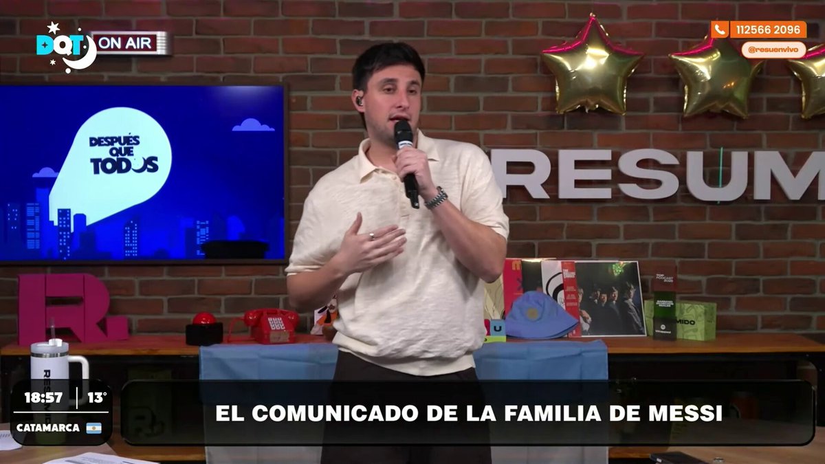 Las primeras declaraciones oficiales por lo ocurrido en Luzu con Florencia Peña y el papá de Messi las da Ferbo en Resumido.