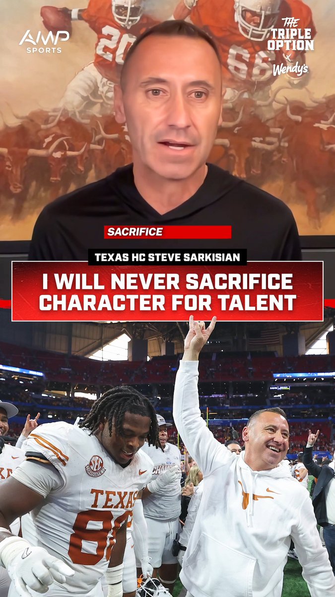 #WendysPartner Coach Sarkisian would never sacrifice character for talent Wendy’s