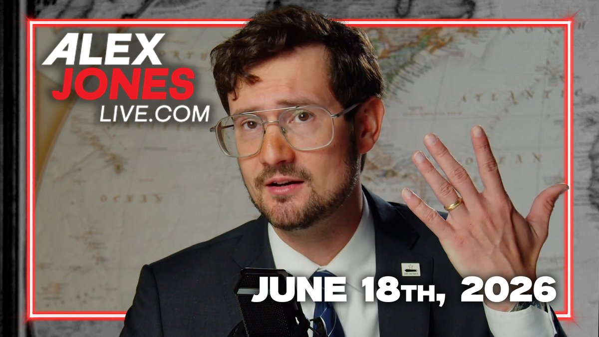 THURSDAY EDITION OF THE ALEX JONES SHOW: Ukraine Strikes Moscow Oil Refinery In Massive Drone Onslaught! US & Iran Sign Initial Agreement To End War As VP Vance Delivers Powerful Message To Netanyahu's Cabinet Members For Attacking Trump During Press Conference! PLUS, UK PM Starmer Implicated In Muslim Rape Gang Coverup! Renowned Geopolitical Expert & Author of Four Bestselling National Security Books, Brandon Weichert, Raises Alarm On The Neocon Response To Trump’s Deal With Iran & Warns That The US Will Be Sucked Back Into The War After The Midterms! THIS IS MUST-WATCH/SHARE INFO! — FULL SHOW 6/18/26 🔴WATCH/SHARE THE LIVE X STREAM NOW: