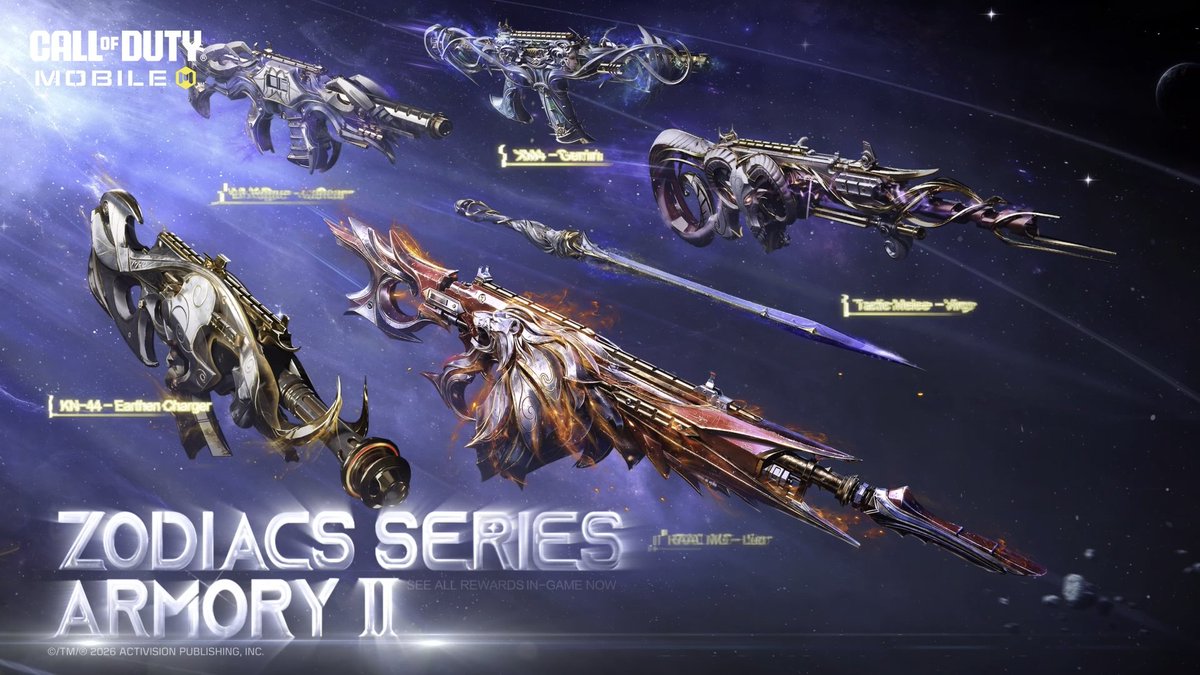 Power written in the stars ✨ Witness the arrival of six Legendary Weapons in the new Zodiacs Series Armory II. Live NOW!