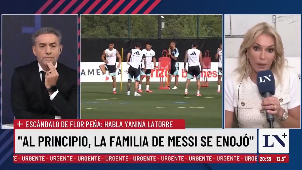 💬 "Messi está muy caído y el plantel también" Yanina Latorre reveló que mantuvo conversaciones con Celia, la mamá del capitán de la Selección, y Antonela Roccuzzo sobre la fake news de Florencia Peña. 📺 En +Nación con Luis Majul