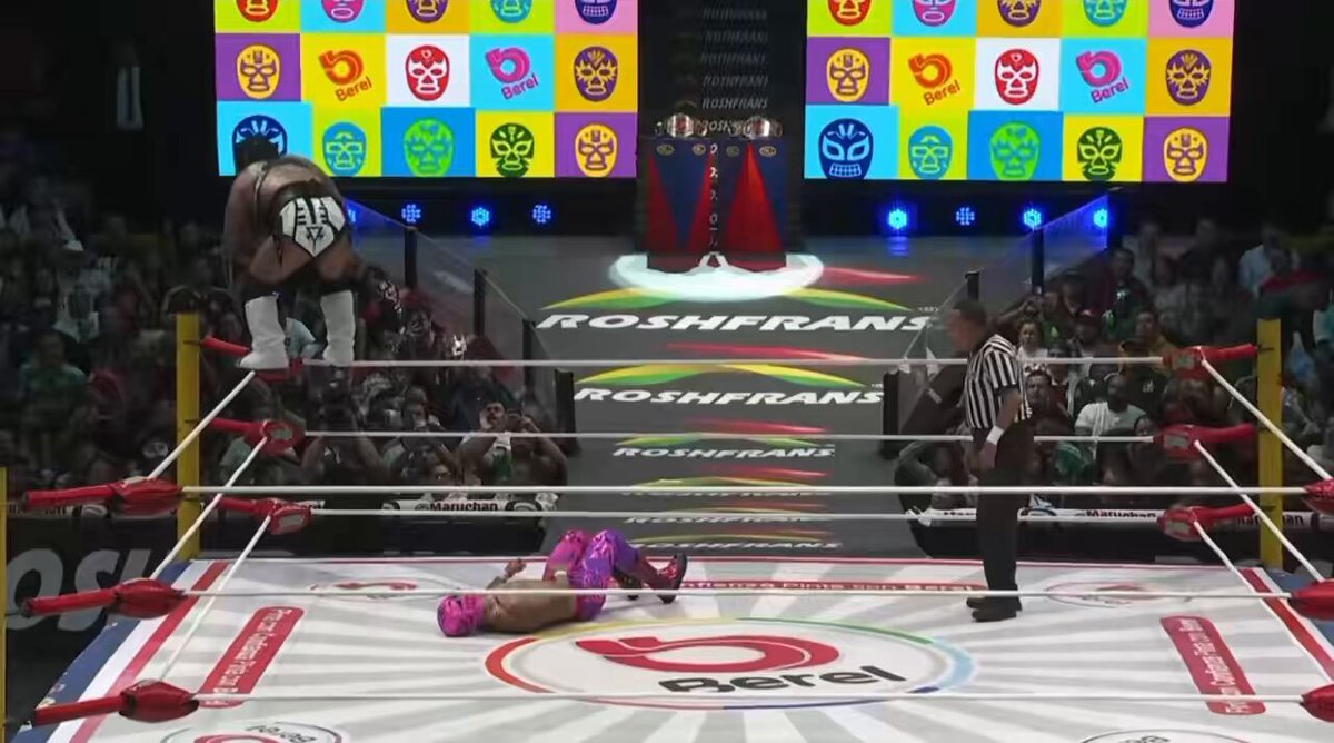 Beast Mortos too god damn big to be hitting Sky Twister😭🔥🔥 #WatchROH #CMLL