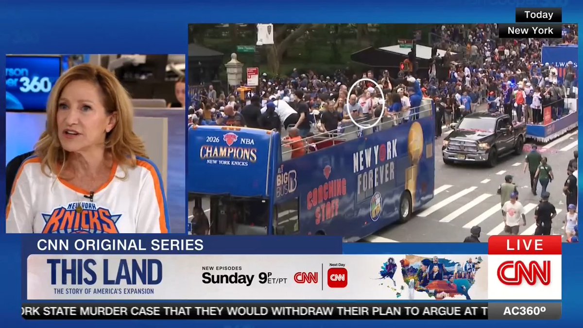 Actor and Knicks superfan Edie Falco talks about being a part of the ticker-tape parade in NYC.