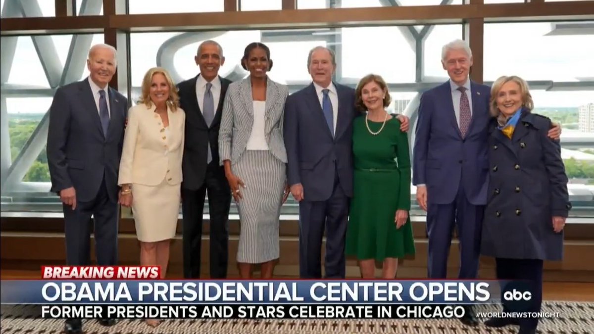 The Obama Presidential Center officially opened in Chicago after over a decade in the making. The $850 million, 19-acre campus debuted with speeches from former Pres. Obama and Michelle, highlighting the importance of democracy. Alex Perez has more.