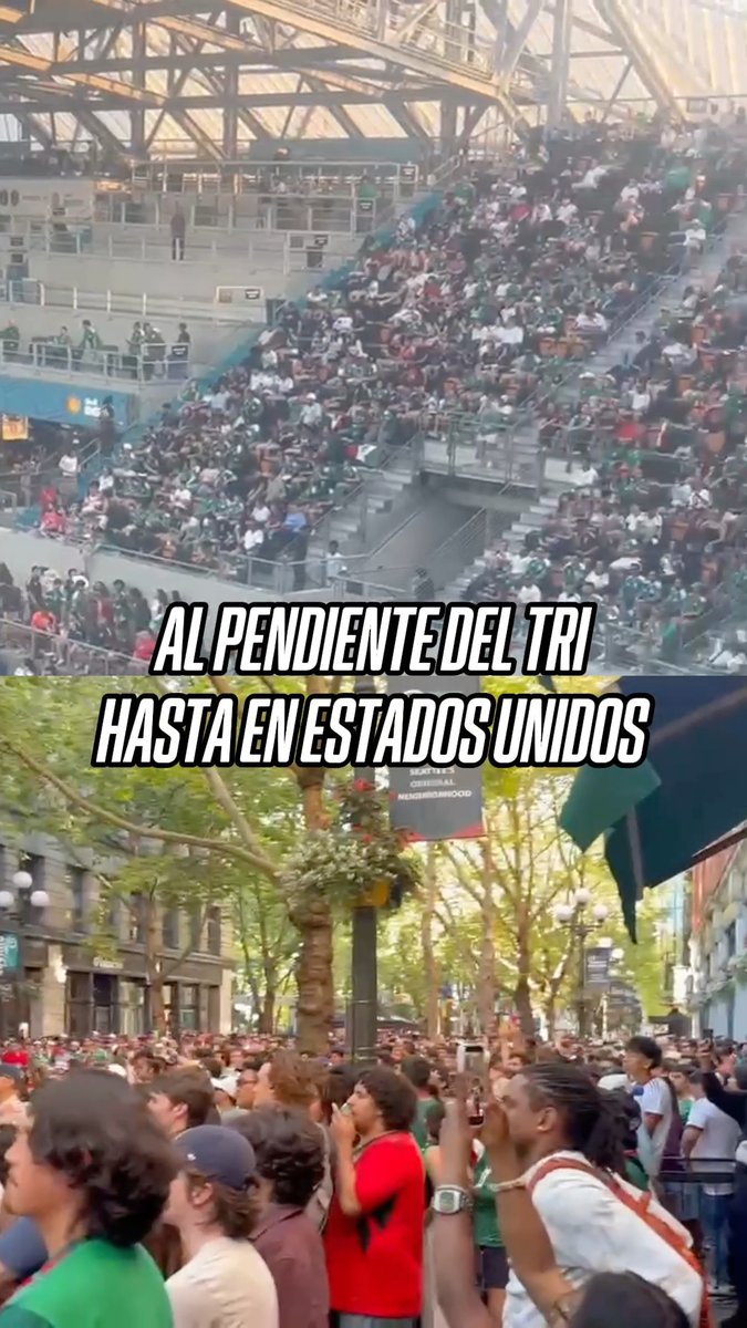 ¡NADIE QUISO PERDERSE EL TRIUNFO DEL TRI, NI EN ESTADOS UNIDOS! La afición mexicana en suelo estadounidense abarrota instalaciones para ver el juego de la Selección Mexicana. 🙌🇲🇽