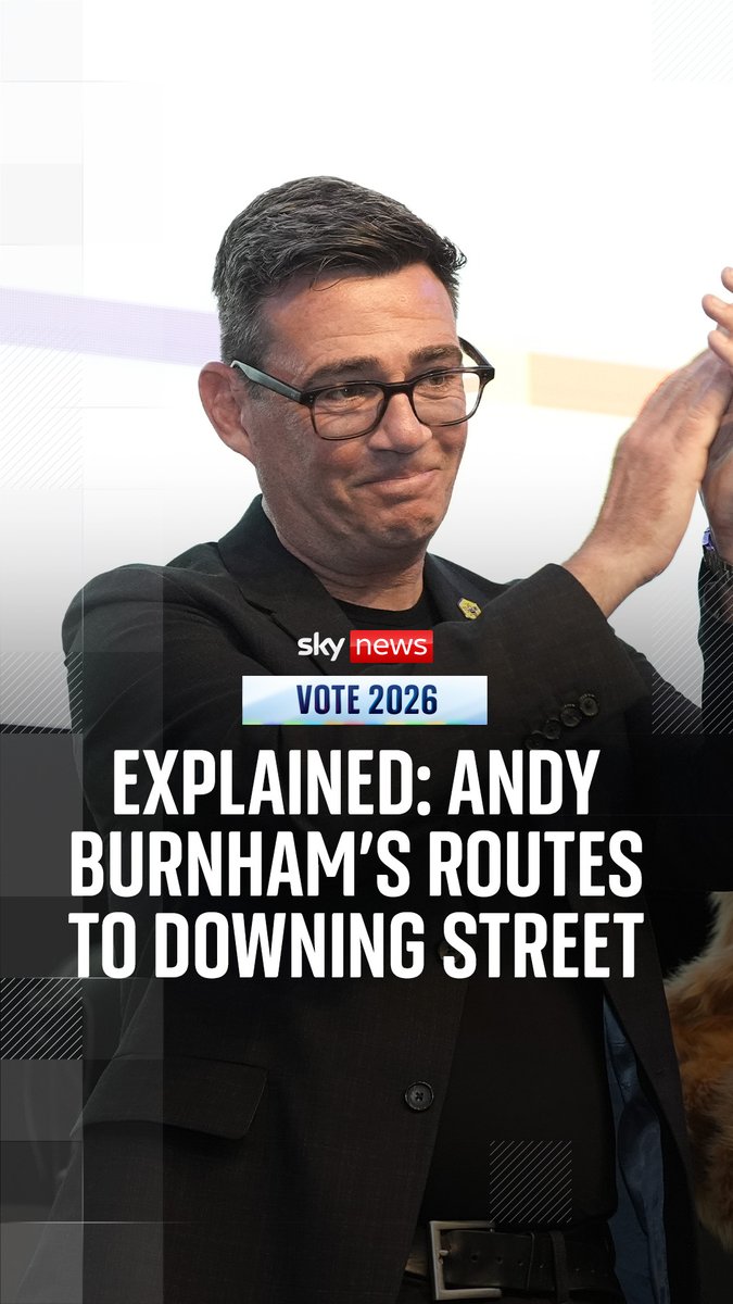Andy Burnham is back in Westminster - and can challenge Sir Keir Starmer for the top job. Sky's Lucy McDaid maps out the paths and hurdles that the so-called King of the North would need to jump to get into No 10. 🔗