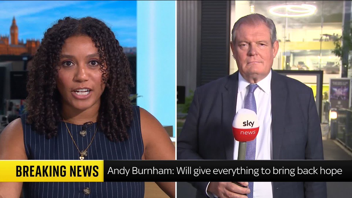 "It's an absolutely stonking victory." Sky's Jon Craig analyses what Andy Burnham's Makerfield victory potentially means for Sir Keir Starmer, who has yet to comment on the result. Read the latest on our live blog 🔗 📺 Sky 501, Virgin 602