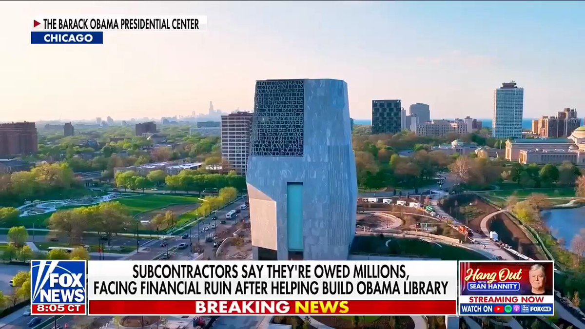 The $500M+ Obama Presidential Center is officially open, but local blue-collar workers claim they're being driven to financial ruin. One plumber says he’s owed $4M. While they struggle, elite elites threw a lavish party.