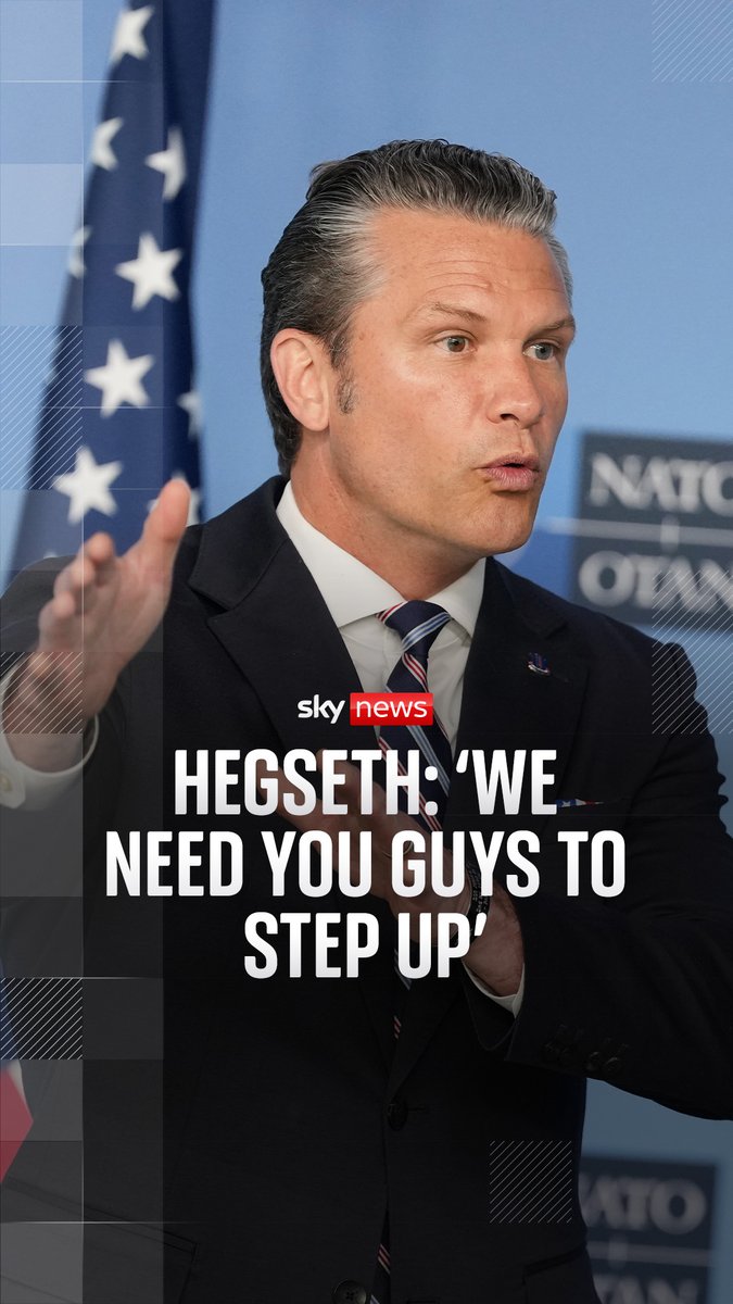 U.S. Defence Secretary Pete Hegseth says he told his UK counterpart Dan Jarvis the UK must 'step up' on defence spending. It comes after former defence secretary John Healey resigned last week over the UK's defence investment plan. Sky's Cathy Newman shares her thoughts. 🔗