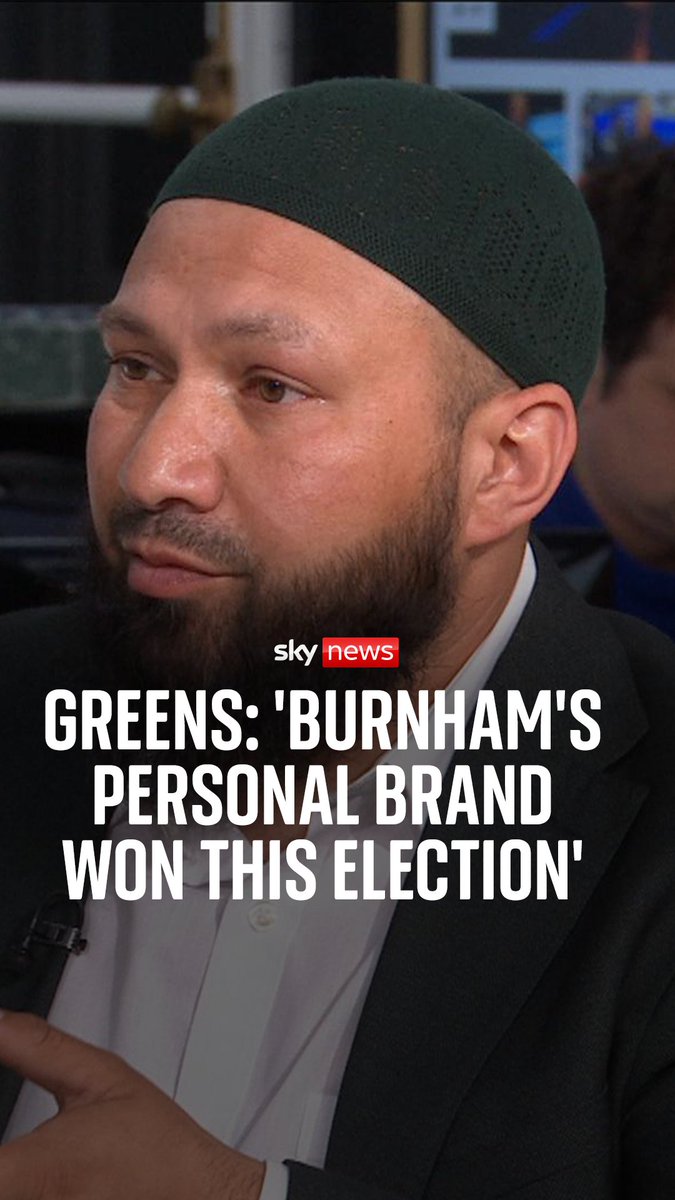 Co-deputy leader of the Green Party, Mothin Ali, suggests that Andy Burnham "ditched the Labour brand" to achieve victory in Makerfield