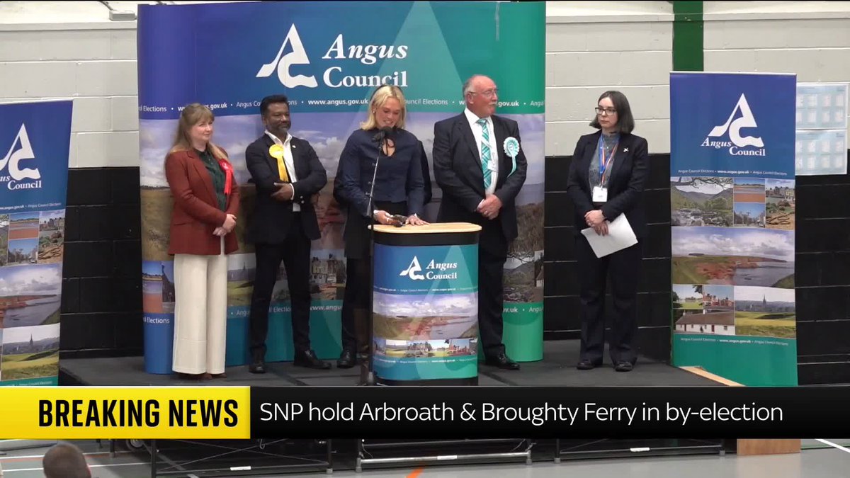 "The people of Arborth and Broughty Ferry have rejected the politics of division and hate." SNP candidate Lara Bird speaks after winning the Arbroath and Broughty Ferry by-election overnight. 📺 Sky 501, Virgin 602, Freeview 233 and YouTube