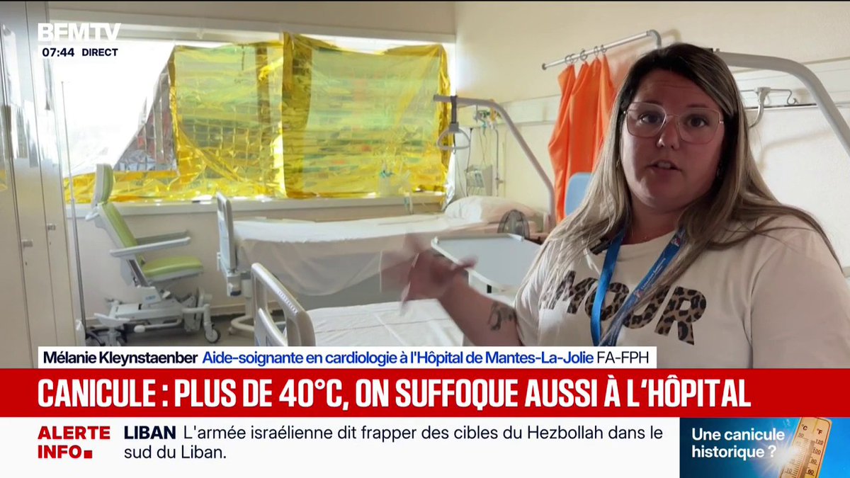 "On trouve des solutions comme on peut": les agents hospitaliers peinent à faire face à la vague de chaleur