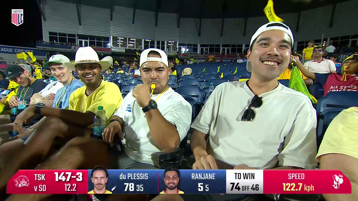Faf du Plessis was caught.... in the stands! 😅