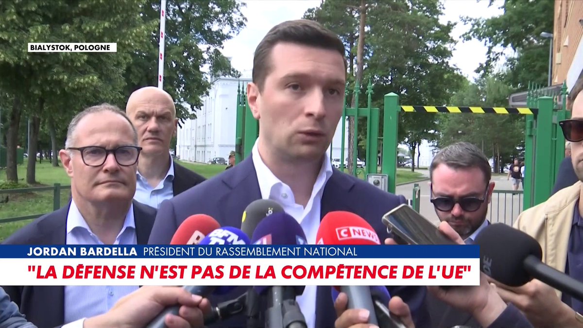 Jordan Bardella : «La Biélorussie n'agit pas en son nom, mais au nom de Vladimir Poutine qui l'utilise pour exercer un chantage à la migration sur la Pologne pour déstabiliser les nations européennes», dans #100Frontieres Toute l'info est à retrouver sur