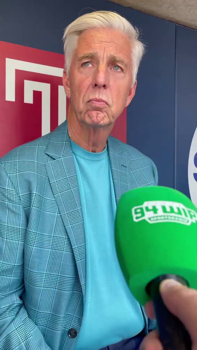 Phillies president Dave Dombrowski was asked if the team would consider acquiring a right-handed hitting first baseman at the trade deadline and moving Bryce Harper back to right field. "I don't think so. We haven't talked to him about it. I know he's always been very open minded to try to help the organization however he can. And I really don't contemplate it, because I really like the way he goes about his business at first base. One thing we wouldn't do is keep going back and forth. But I look at him as being our first baseman." (via Dave Uram)