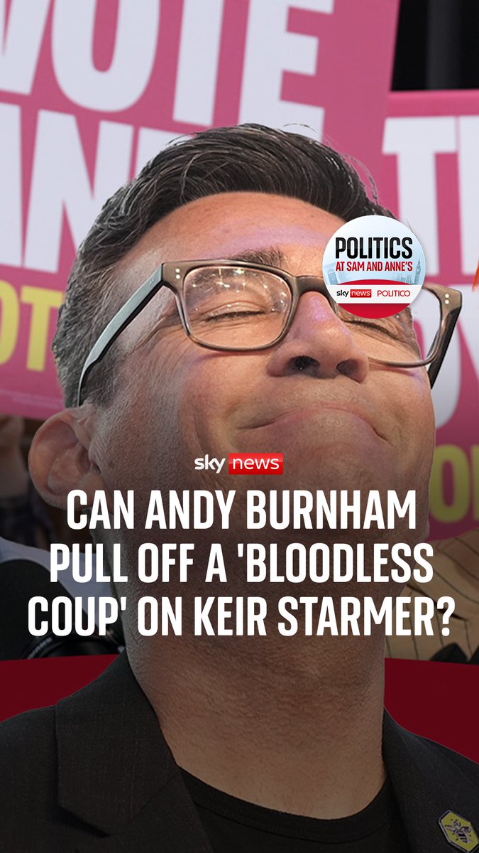 Can Andy Burnham pull off a 'bloodless coup' on Keir Starmer? @samcoatessky and anne mcelvoy discuss the significance of Andy Burnham's by-election win and what could happen next. Listen now 🔗