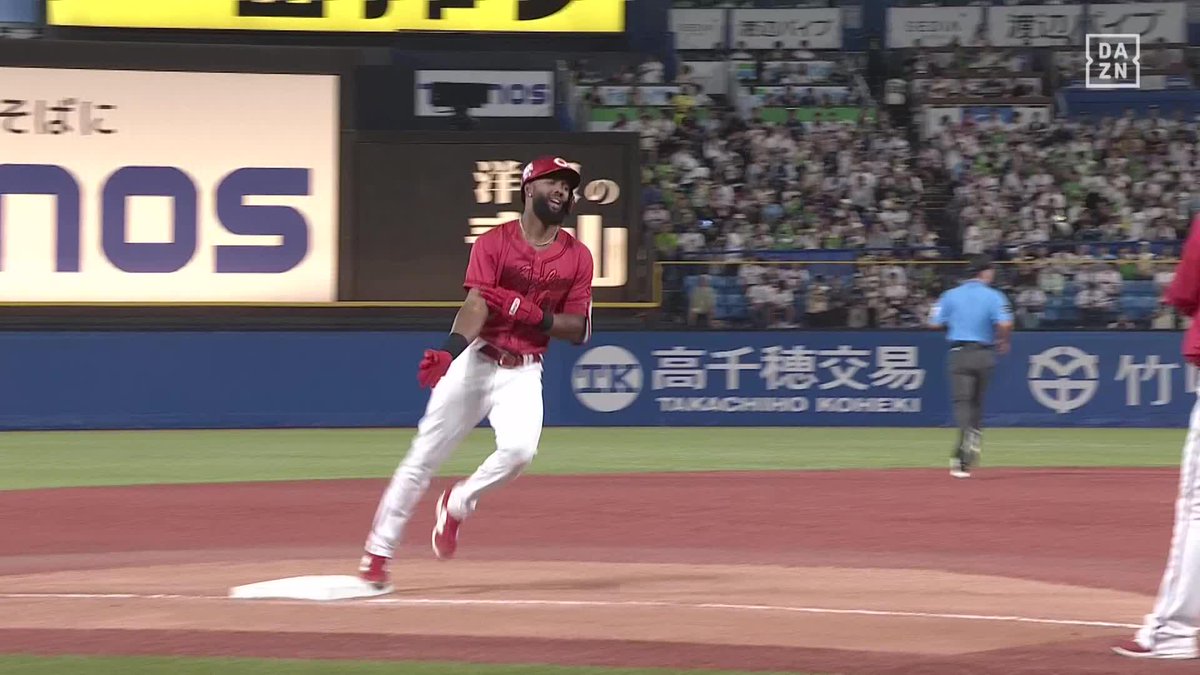 初球を狙い撃ち 文句なしの確信弾 ファビアンが反撃のホームラン ⚾️ヤクルト×広島 #carp