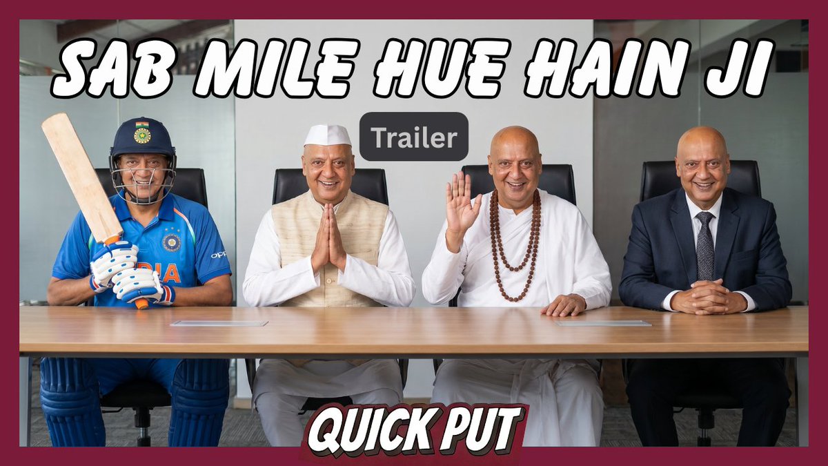 Our cricket is filled with politics. Our politics is filled with religion. Our religion is filled with business. So, how do we complete this loop? Here's an excerpt from the new Quick Put. Link to full video in the comments (I think it will show up on the video too. Not sure).