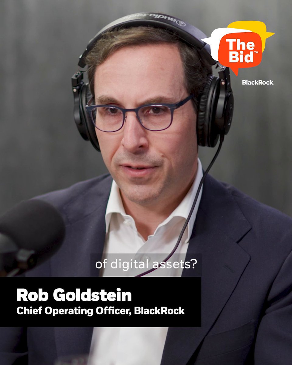 Most investors focus on what they invest in. Few think about the infrastructure that makes investing possible. On this episode of The Bid #podcast, host Oscar Pulido speaks with Rob Goldstein, Chief Operating Officer at BlackRock, about how tokenization could reshape financial market infrastructure by creating digital representations of assets, expanding access to capital markets, and reducing friction across the investment ecosystem. Listen: