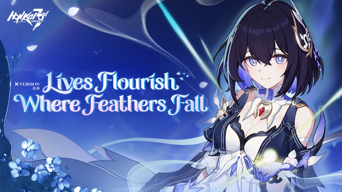 v8.9 "Lives Flourish Where Feathers Fall" Trailer v8.9 "Lives Flourish Where Feathers Fall" coming soon! Seele Vollerei's new S-rank battlesuit Wings of Panacea debuts! Main Story Part 2 Chapter XIII "A Rose in a Curtsy", featured event "Maximum Speed: Delivery Dash", and new outfits incoming! Stay tuned! #Seele #HonkaiImpact3rd