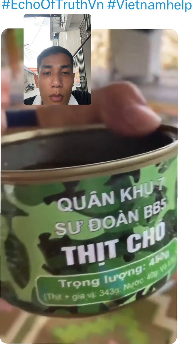 Moẹ từ bé đến giờ mới thấy thịt chó lại còn đóng hộp… Có bác nào ăn thử món này chưa em xin review với!