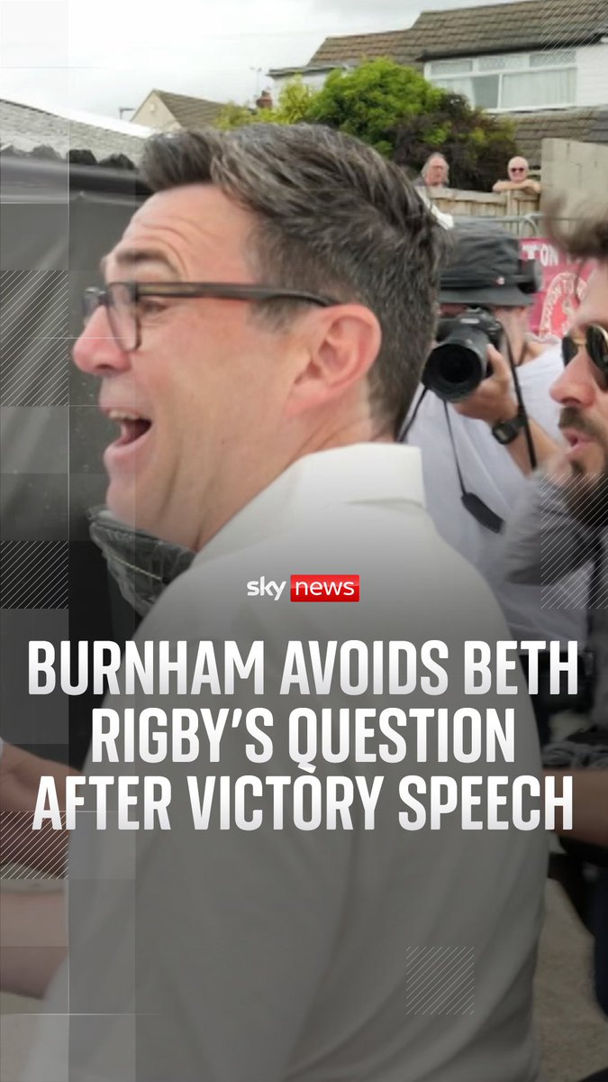WATCH: Beth Rigby chases Andy Burnham after his victory speech, but he avoids questions about running for prime minister. Makerfield's new MP has said Labour now has a "final chance to change".