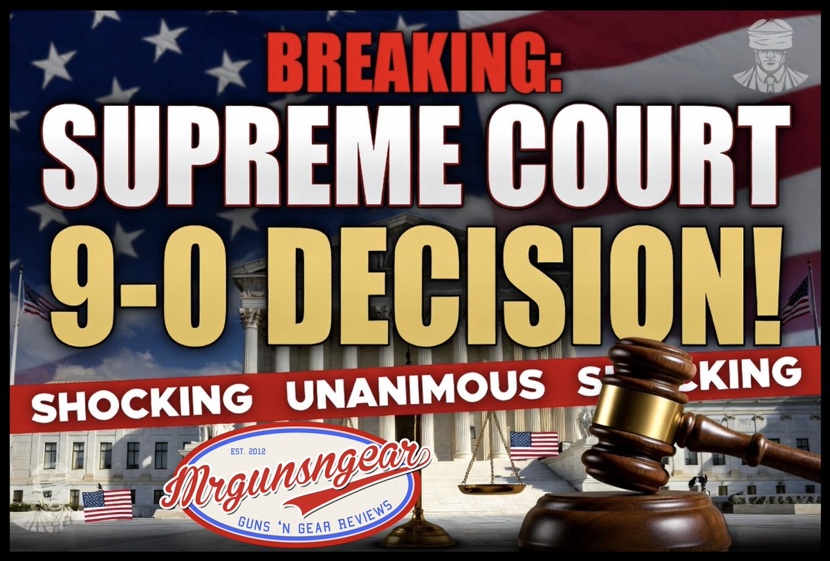 A 9-0 Supreme Court decision in favor of the 2nd Amendment? Shocking but it happened... #2nd