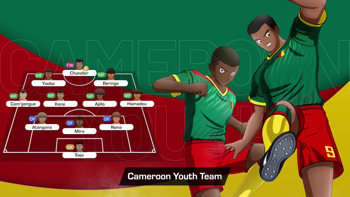 No one can stop Cameroon's football spirit! Pre-order CAPTAIN TSUBASA 2: WORLD FIGHTERS now, also available on Nintendo Switch: #CaptainTsubasa #WorldFighters