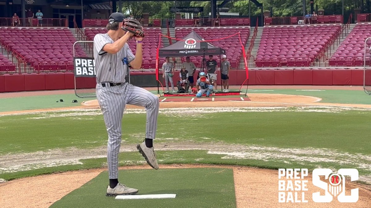 2027 RHP Gavin Henderson (BSHS Baseball) has outlier spin metrics🌀 FB: 90.2-91.6 (2742 RPM) SL: 79-82 (2658) CH: 82-83 (2414) Body control & arm speed stand out. Going to throw really hard. Huge ceiling‼️‼️ South Carolina Baseball recruit | Diamond Devils BB | Shooter Hunt