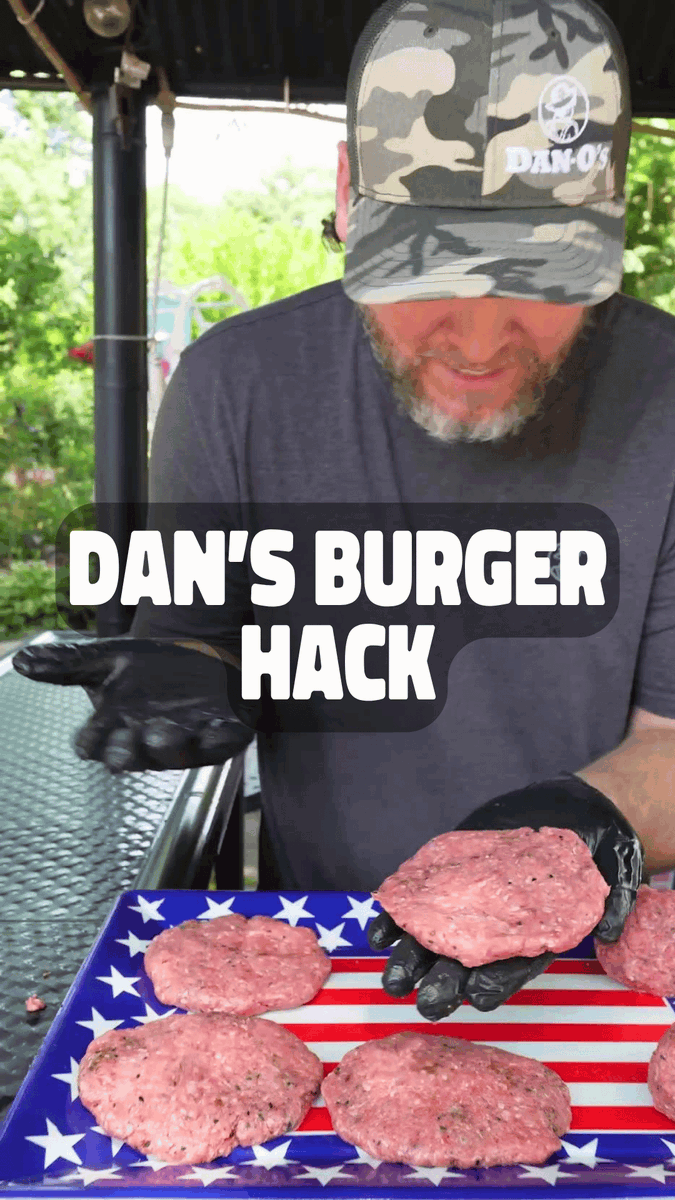 No fancy tools, just a simple method that helps create the perfect burger patty every time. Check out this quick burger hack and let us know how you make your patties 👇 Follow along for more Dan-Good cooking tips and recipes!