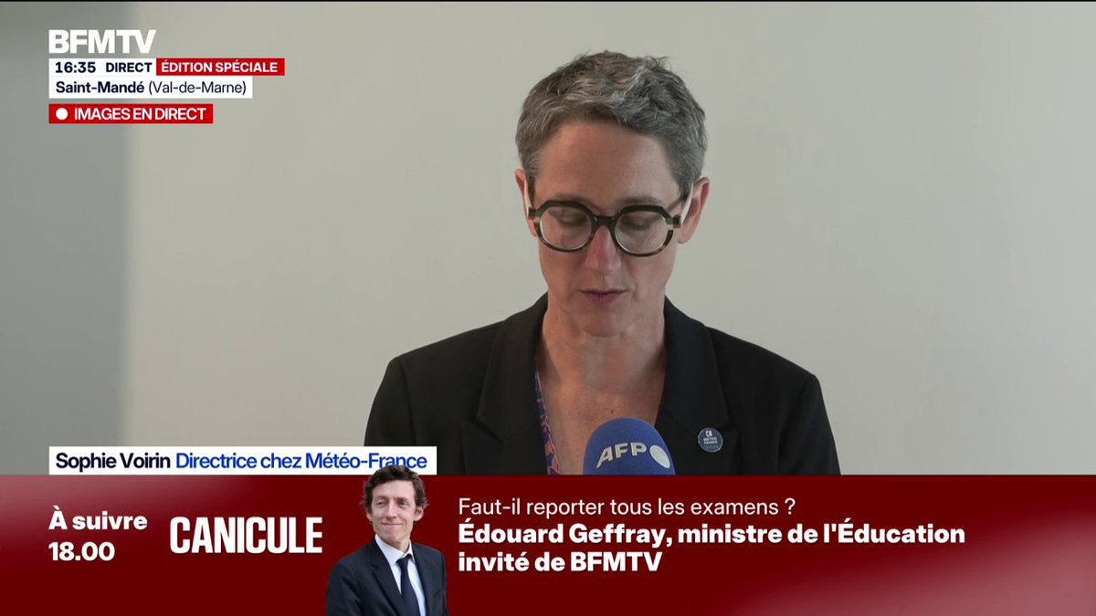 Canicule: "La vigilance rouge pourrait démarrer dimanche à midi", déclare Sophie Voirin, directrice de Météo-France