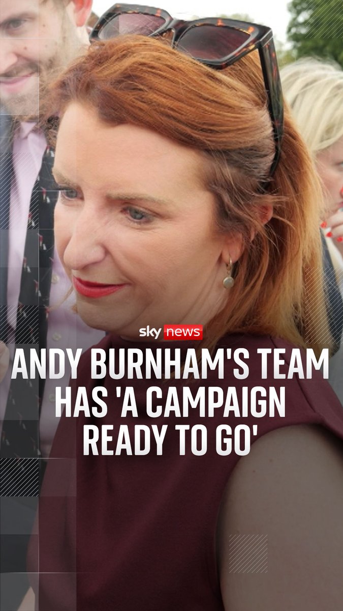 Former cabinet minister Louise Haigh has been managing Andy Burnham's campaign. At the rally in Makerfield, she told Sky's Beth Rigby that Mr Burnham has a leadership campaign 'ready to go'. Read more: