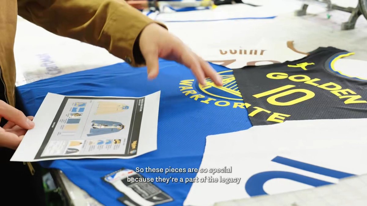 "We're attempting to reshape what sportswear is, and what sportswear can look like." Gustavo Servin, co-founder of theheyyman grew up as a Dubs fan in the Bay. Now, he's teamed up with Rakuten on the Warriors Golden Legacy Collection, a unique set of upcycled merch created with past Warriors jerseys.