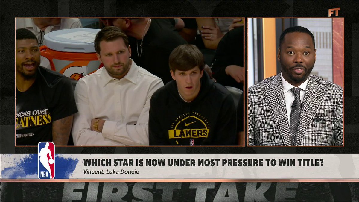 "Luka Doncic is on the clock." Vincent Goodwill thinks Luka is under the most pressure to win a title 🏀