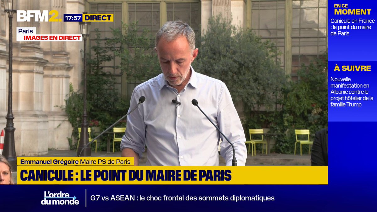 Canicule dans les écoles: "Nous avons engagé la commande de plus de 1 200 climatiseurs qui seront livrés la semaine prochaine", annonce le maire PS de Paris, Emmanuel Grégoire #BFM2