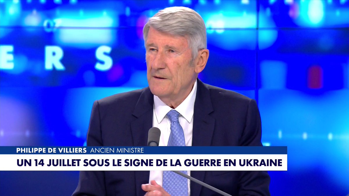«On substitue à la fête nationale une fête euro-ukrainienne en transformant les Champs Elysées en champs de bataille allégorique», critique Philippe De Villiers, dans #FaceAPhilippeDeVilliers Toute l'info est à retrouver sur