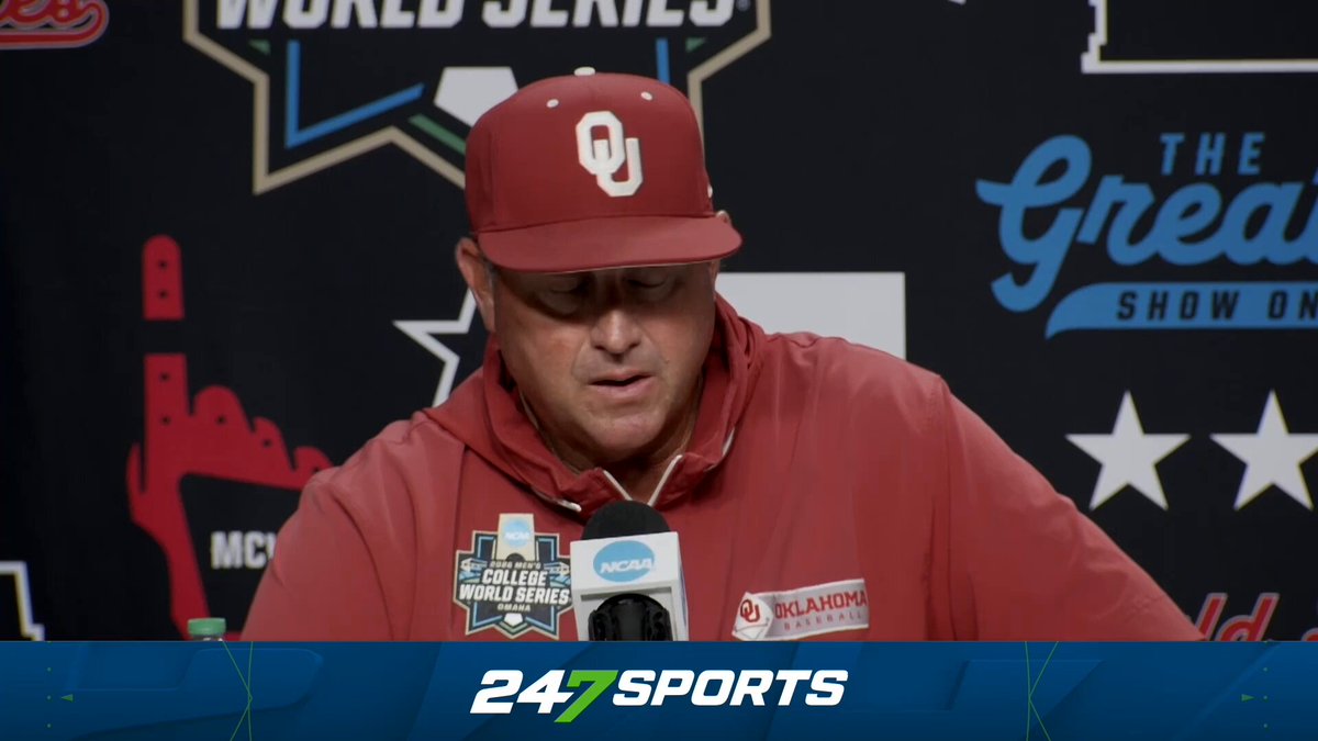 Skip Johnson has talked a lot about "the dugout" throughout Oklahoma's run, the other guys who haven't seen the field as much as they did during the regular season still supporting their teammates I asked Skip about that today: "It's uncommon at every level. I mean, from Little League all the way up. When their kid's not playing, all they hear is the negative energy. These guys really have been selfless." "Man, if you can teach those young men to be selfless in a selfish world, is really big to me. It's really big to me. When nobody cares who gets the credit, you can do amazing things. It's pretty amazing." #Sooners: