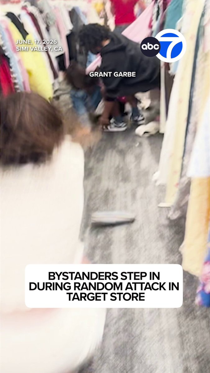 A man is in custody following a violent and random attack inside a Target store in Simi Valley that was caught on video. Officers responded after a caller reported that a man had entered the store and immediately began choking a woman at a checkout counter.