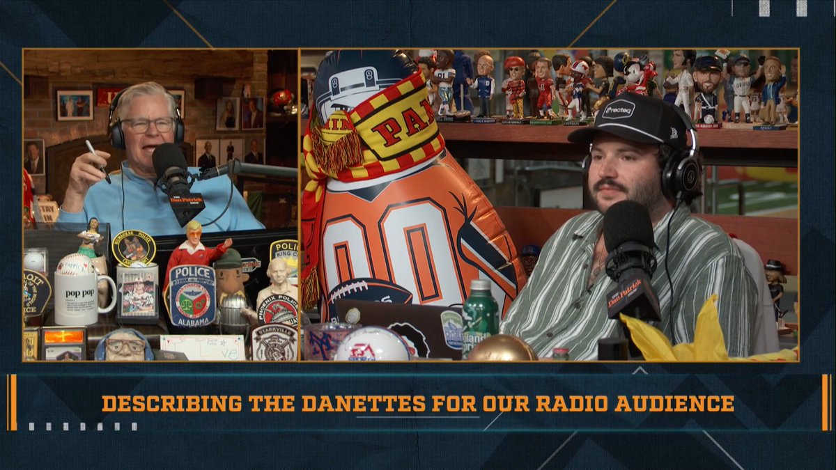 A radio listener turned on Peacock and saw what the Danettes look like for the first time. How would you describe the Danettes to our radio audience?