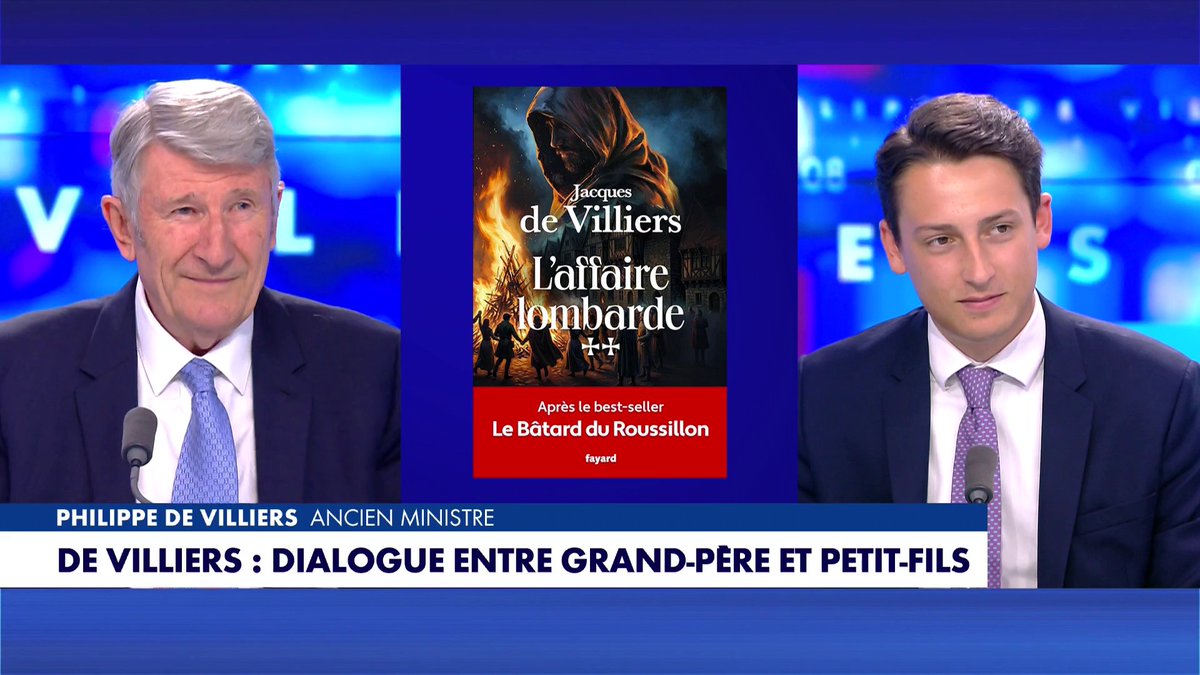 Dialogue entre Philippe De Villiers et son petit-fils Jacques De Villiers. Toute l'info est à retrouver sur